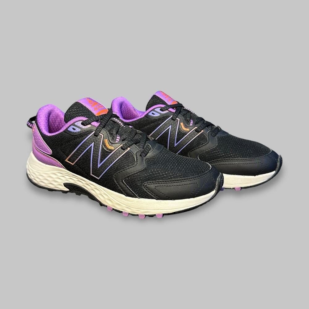 New Balance 410 v7 Trail Running Shoes Black Purple Women’s Size 9.5